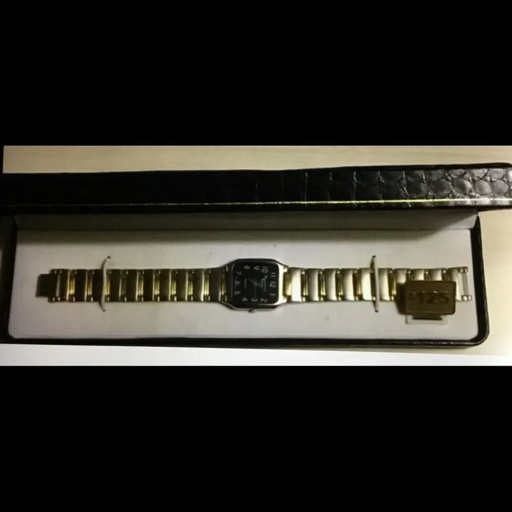 MARCEL DRUCKER Men’s Vintage 2-Tone Link Watch NIB